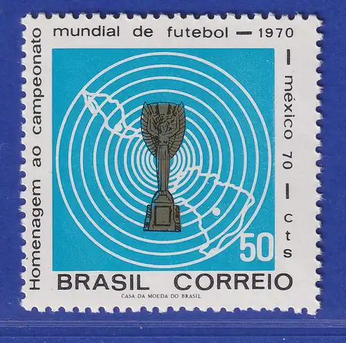 Brasilien 1970 Fußball-Weltmeisterschaft Jules-Rimet-Pokal Mi.-Nr. 1260 **