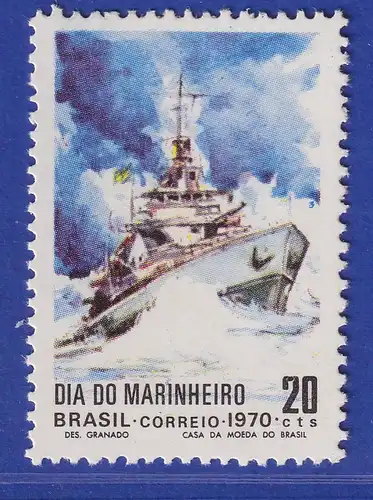 Brasilien 1970 Tag des Seemanns Schnellboot Mi.-Nr. 1276 **