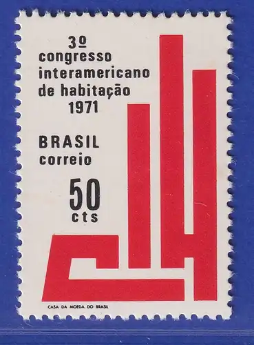 Brasilien 1971 3. Interamerikanischer Wohnungskongress Mi.-Nr. 1277 **