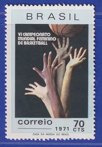 Brasilien 1971 6. Weltmeisterschaft im Basketball der Damen Mi.-Nr. 1282 **