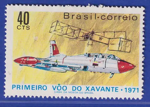 Brasilien 1971 Erstflug des Düsenflugzeuges Xavante Mi.-Nr. 1289 **