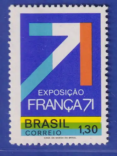 Brasilien 1971 Französische Industrieausstellung in Sao Paulo Mi.-Nr. 1291 **