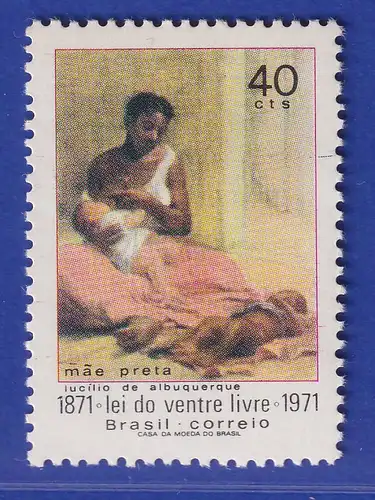 Brasilien 1971 Lei de ventre livre Freiheit der Sklavenkinder Mi.-Nr. 1292 **