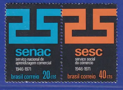 Brasilien 1971 SENA / SESC kaufmännische Berufsschule  Mi.-Nr. 1298-99 **