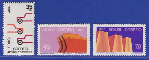 Brasilien 1972 Förderung der heimischen Industrie Mi.-Nr. 1321-23 **