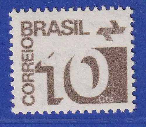 Brasilien 1972 Freimarke Ziffer und Postemblem mit Wz. Mi.-Nr. 1342 **