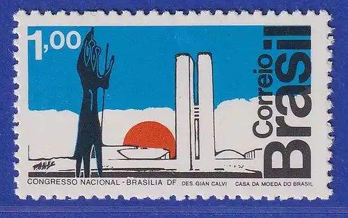Brasilien 1972 Nationalkongress, Denkmal Os Dois Candangos Mi.-Nr. 1350 **