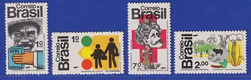 Brasilien 1972 Das Land und der Mensch Mi.-Nr. 1352-55 **