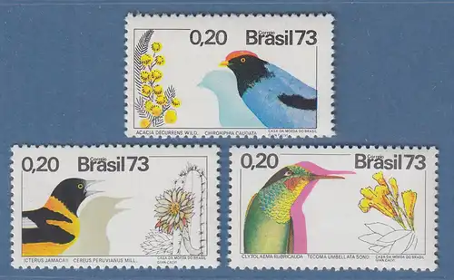 Brasilien 1973 Fauna und Flora Mi.-Nr. 1368-70 **