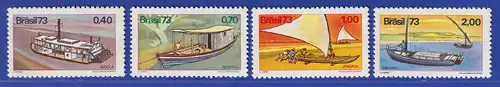 Brasilien 1973 Brasilianische Schiffe Mi.-Nr. 1409-12 **