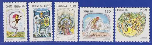 Brasilien 1974 Volksmärchen Mi.-Nr. 1420-24 **
