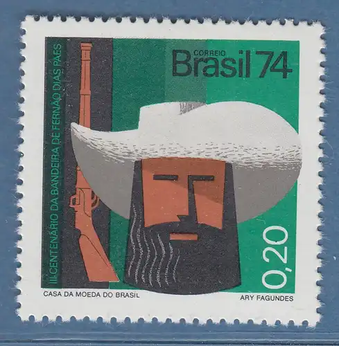 Brasilien 1974 Expedition von Fernao Dias Paes  Mi.-Nr. 1443 **