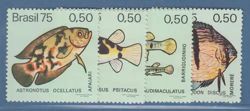 Brasilien 1975 Süßwasserfische Mi.-Nr. 1483-86 **