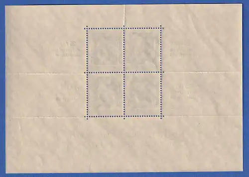 Dt. Reich 1937 Hitler-Reichsparteitag Mi-Nr. Block 11 **, Top-Qualität !