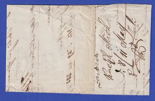 Österreich Geschäftsbrief mit Zweizeiler LAIBACH 1847