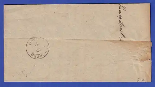 Österreich Dienstbrief mit Rundstempel BRUNECK 1876