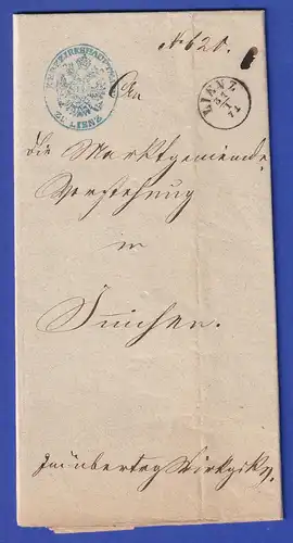 Österreich Dienstbrief mit Rundstempel LIENZ 1871