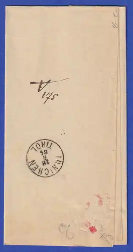 Österreich Dienstbrief mit Rundstempel LIENZ 1884