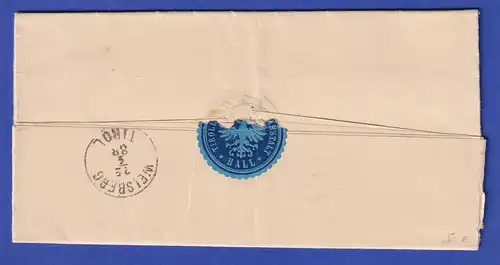 Österreich Dienstbrief mit Rundstempel HALL IN TIROL 1889