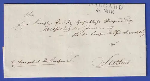 Preußen Geschäftsbrief mit Kastenstempel GRÜNBERG I. SCHLESIEN 1864