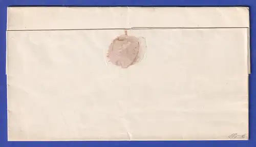 Schweiz Dienstbrief mit Rundstempel LENZBURG 1848