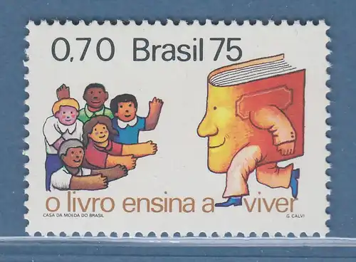 Brasilien 1975 Tag des Buches Menschen Buch Mi.-Nr. 1508 **