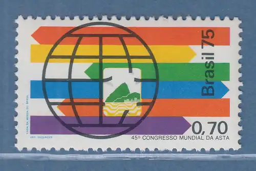 Brasilien 1975 ASTA-Weltkongress Rio de Janeiro Mi.-Nr. 1509 **