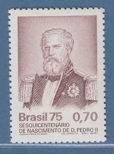 Brasilien 1975 150. Geburtstag von Kaiser Petro II. Mi.-Nr. 1513 **