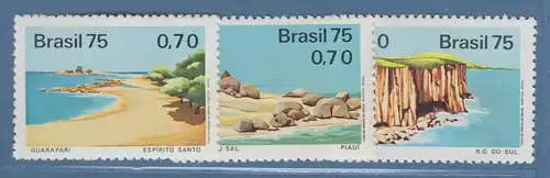 Brasilien 1975 Touristengebiete Mi.-Nr. 1514-16 **