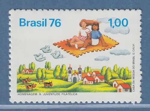 Brasilien 1976 Tag der Briefmarke Jugendphilatelie Mi.-Nr. 1552 **