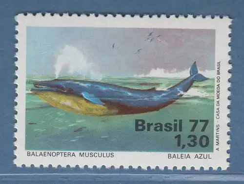 Brasilien 1977 Naturschutz Blauwal Mi.-Nr. 1597 **