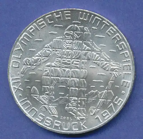 Österreich 100-Schilling Silber-Gedenkmünze, Olympische Spiele 1976 (Skifahrer)