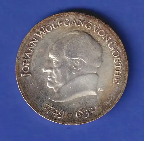 DDR 20 Mark Gedenkmünze 1969 Johann Wolfgang von Goethe stempelglanz stg 