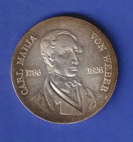 DDR 10 Mark Gedenkmünze 1976 Carl Maria von Weber stg