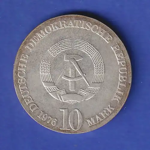 DDR 10 Mark Gedenkmünze 1976 Carl Maria von Weber stg