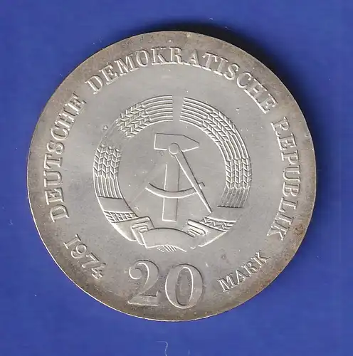 DDR 20 Mark Gedenkmünze 1974 Immanuel Kant stempelglanz stg 