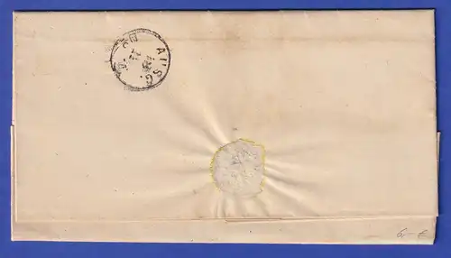 Hessen Dienstbrief mit Rundstempel LIMBURG A.D. LAHN, aus dem Jahre 1869