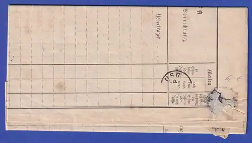 Hessen Dienstbrief mit Rundstempel LIMBURG A.D. LAHN 1869