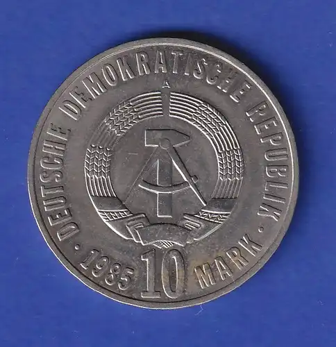 DDR 10 Mark Gedenkmünze 1985 Sowjetisches Ehrenmal, stempelglanz stg 