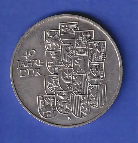 DDR 10 Mark Gedenkmünze 1989 40 Jahre DDR, stempelglanz stg