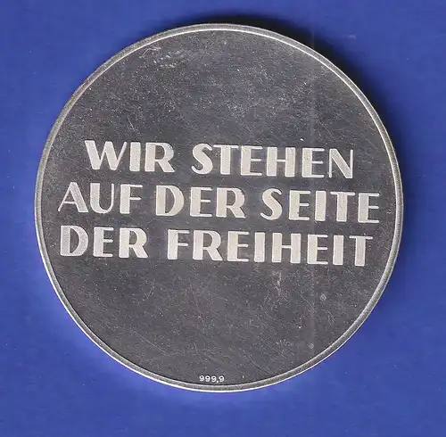 Silbermedaille KONRAD ADENAUER ZUM GEDENKEN  26g Ag999