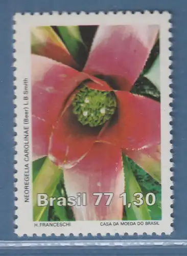 Brasilien 1977 Naturschutz Neoregelia Bromelie Mi.-Nr. 1619 **