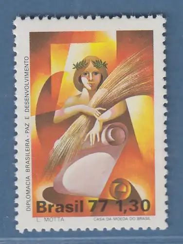 Brasilien 1977 Diplomatie Friede und Entwicklung Mi.-Nr. 1641 **