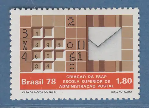 Brasilien 1978 Gründung der Fachhochschule für Postwesen Mi.-Nr. 1646 **