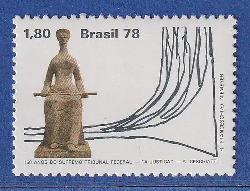 Brasilien 1978 Oberster Gerichtshof Justitia-Skulptur Mi.-Nr. 1667 **