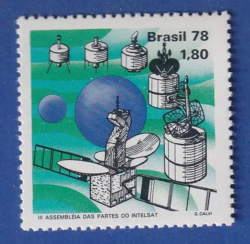 Brasilien 1978 Nachrichtensatelliten Intelsat Rio da Janeiro Mi.-Nr. 1670 **