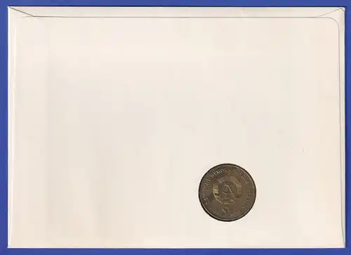 DDR Numisbrief mit 5 Mark Katharinen-Kirche Zwickau - Thomas-Müntzer-Ehrung 1989