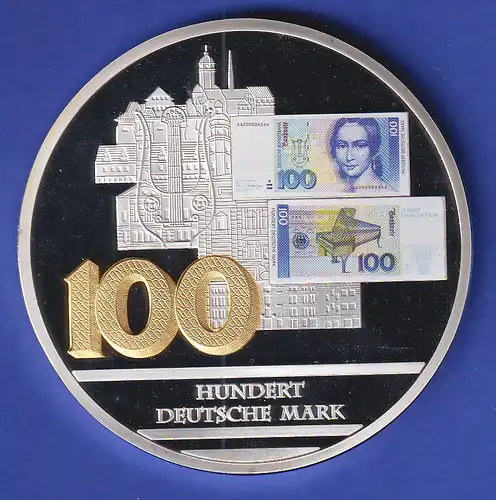 Riesen-Medaille 2013 Banknoten der Deutschen Mark - Hundert Deutsche Mark