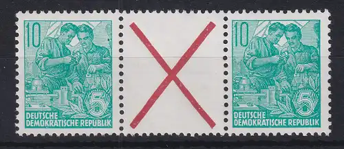DDR 1960 5-Jahresplan waag. Zusammendruck WZ 9 **