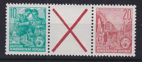 DDR 1960 5-Jahresplan waag. Zusammendruck WZ 10 **